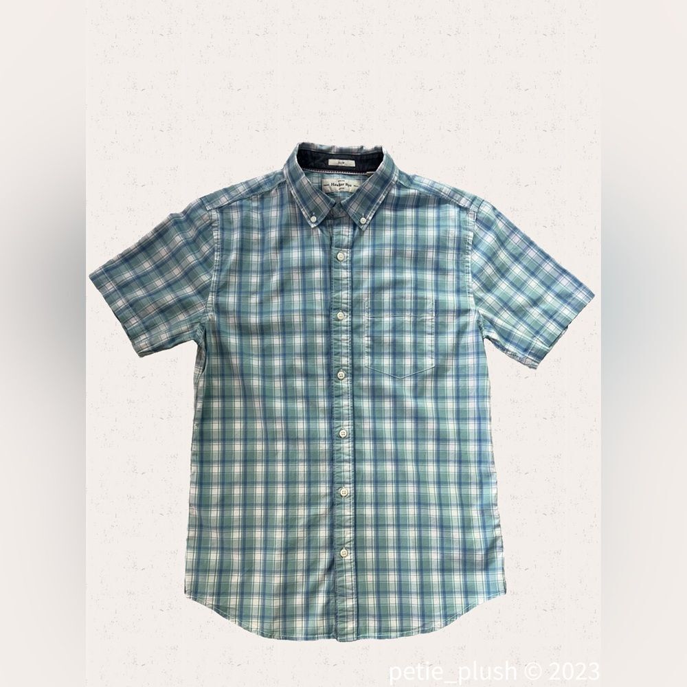 Hawker Rye - Essential Wash- Medium -Short Sleeve Button Down Shirt - Slim
